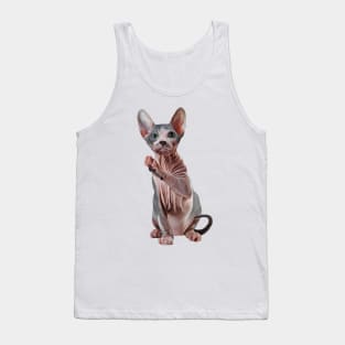 Drawing Sphynx kitten Tank Top